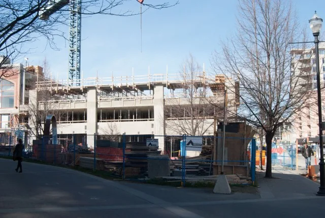 Historic exterior of Kelowna Library Parkade